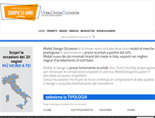 Tablet Screenshot of mobilidesignoccasioni.com